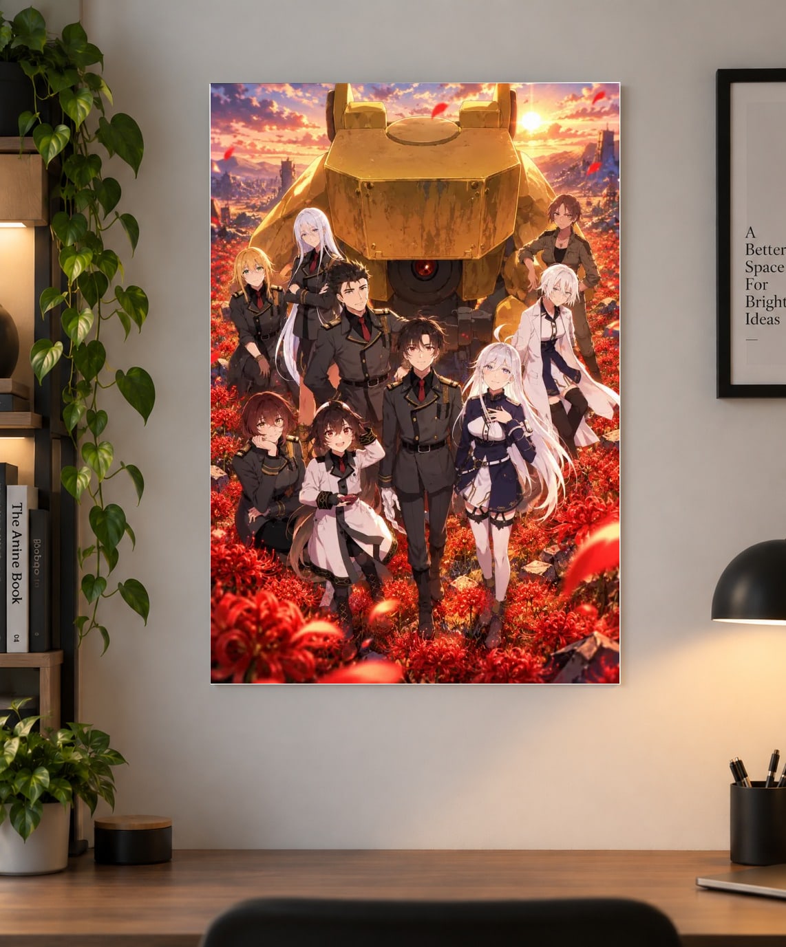 86 Eighty-Six Anime Poster – Spearhead Squadron Crimson Lily Artwork
