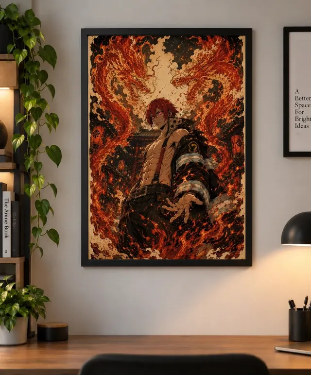 Benimaru Shinmon Fire Force Poster – Ukiyo-e Japanese Anime Art
