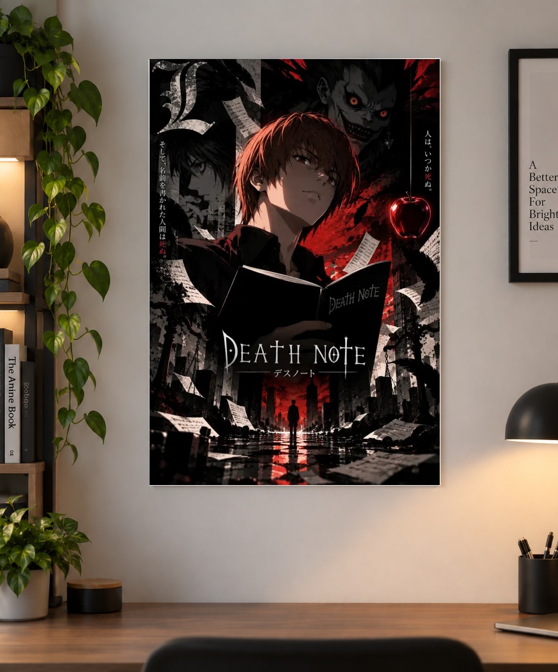 Death Note Light Yagami — Kira & Ryuk Psychological Anime Poster