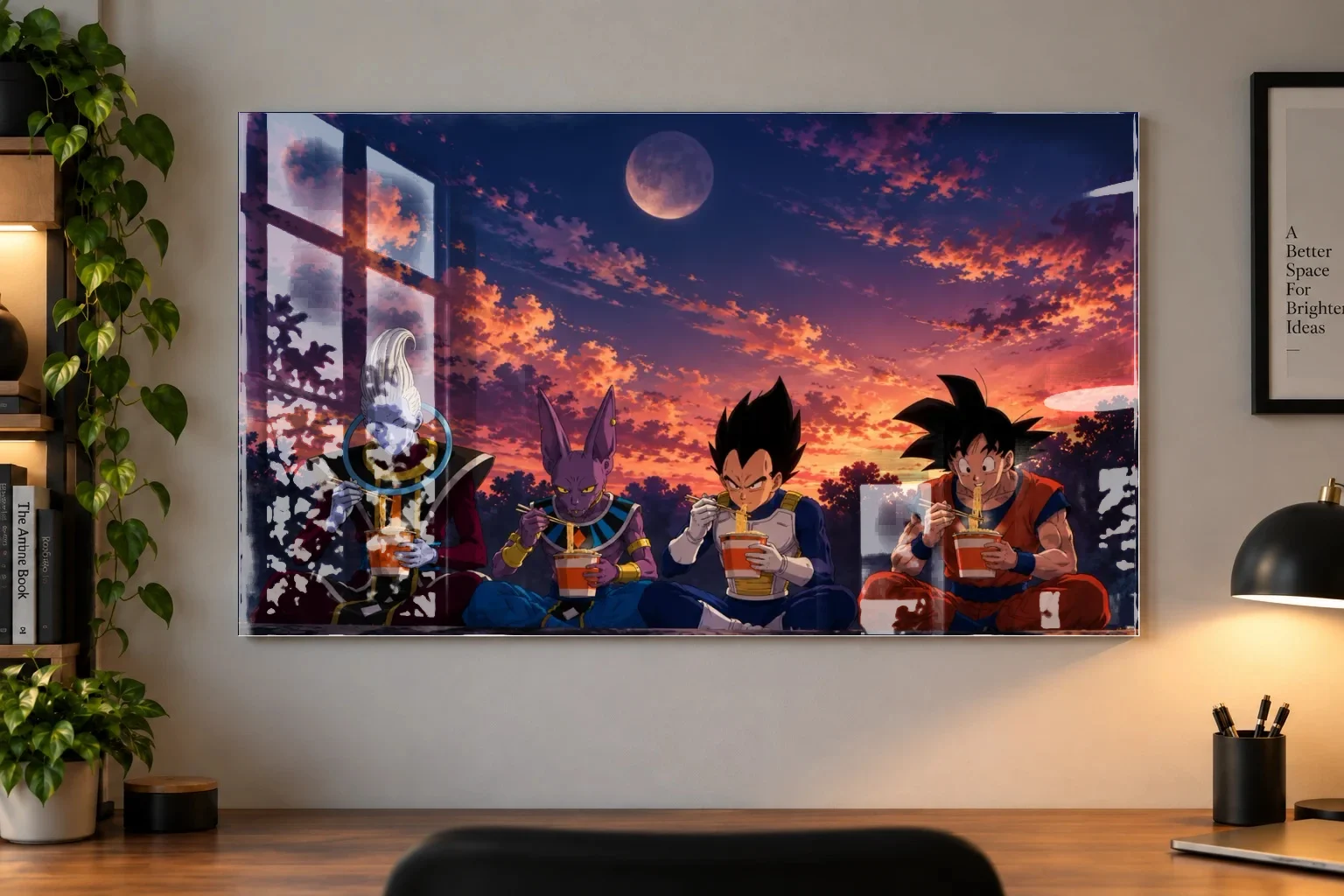 Dragon Ball Z Goku, Vegeta, Beerus & Whis Anime Poster | Shinra