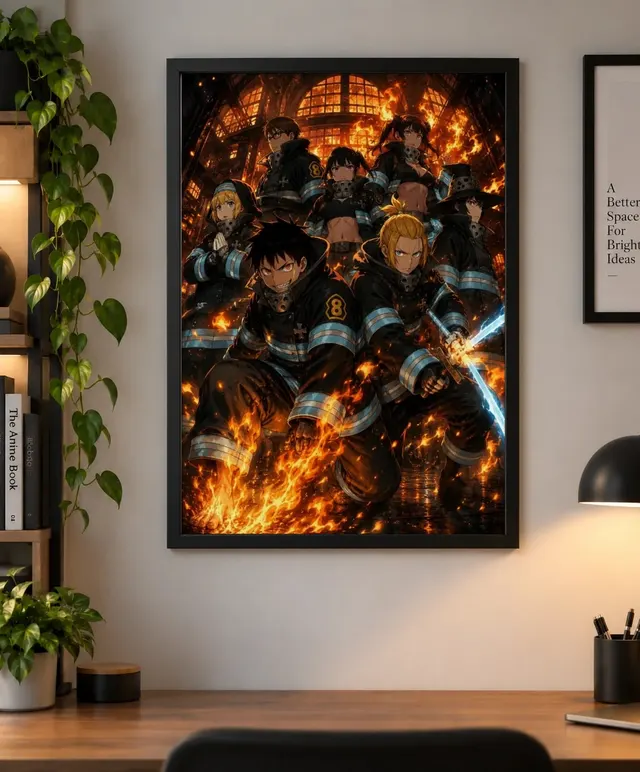 Fire Force Company 8 Anime Poster – Shinra Kusakabe & Arthur Boyle