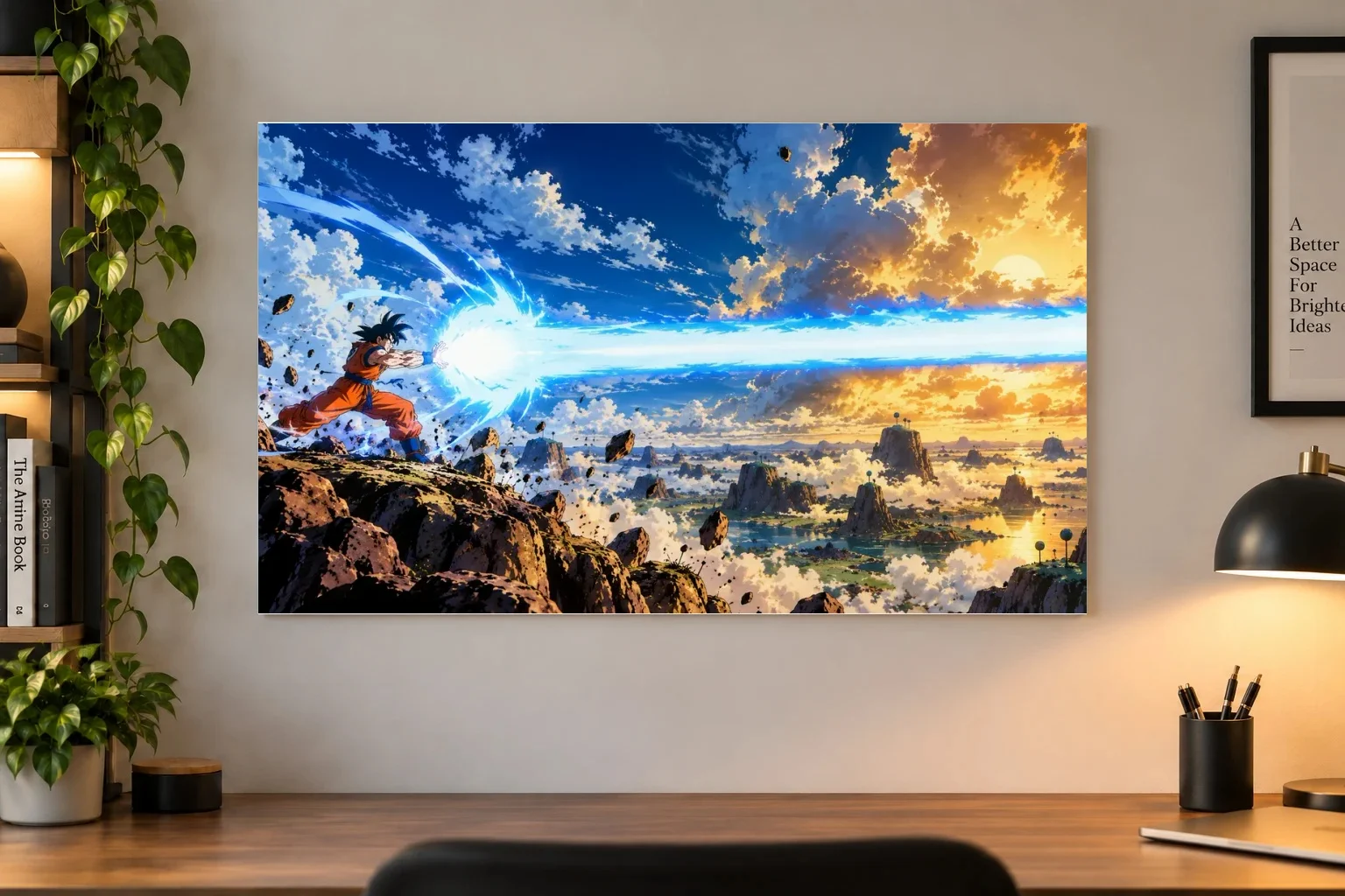 Goku Kamehameha Anime Poster | Dragon Ball Z | Shinra