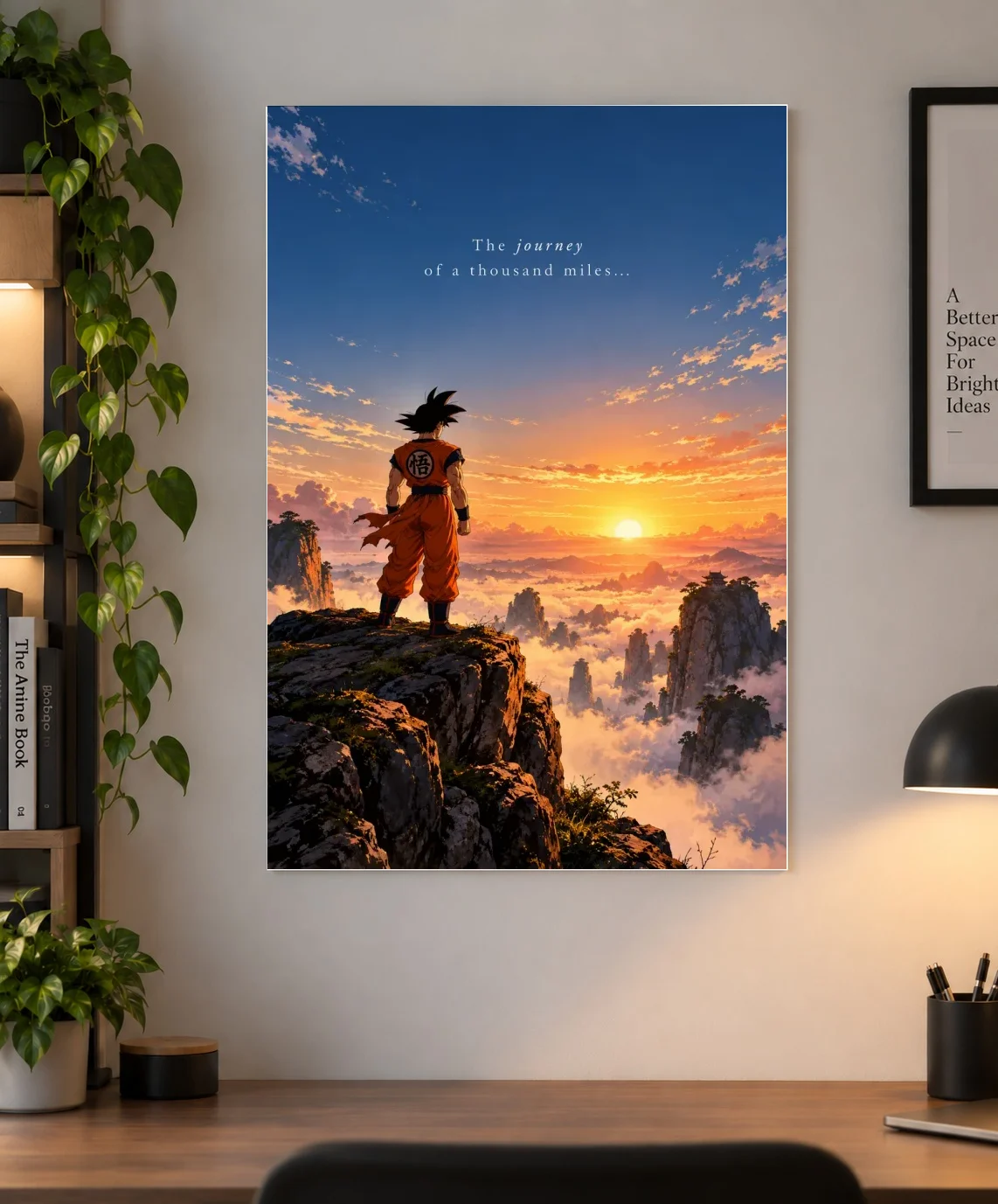 Goku Sunrise Motivational Anime Poster | Shinra