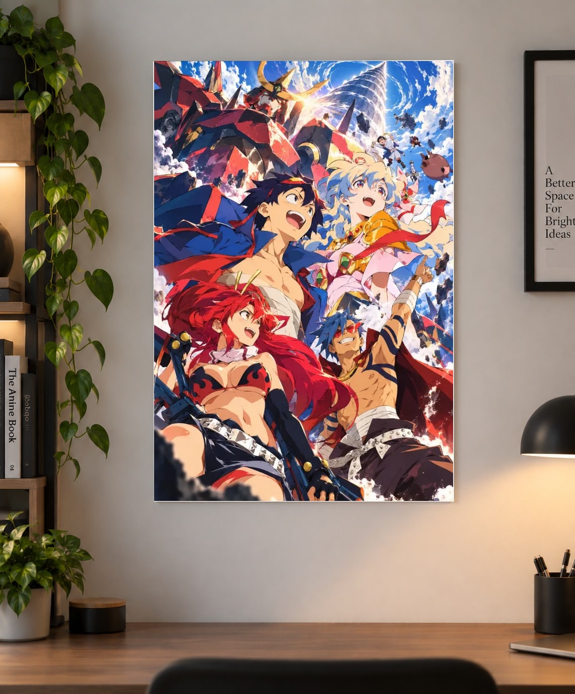 Gurren Lagann Anime Poster – Team Dai-Gurren Skybound Art