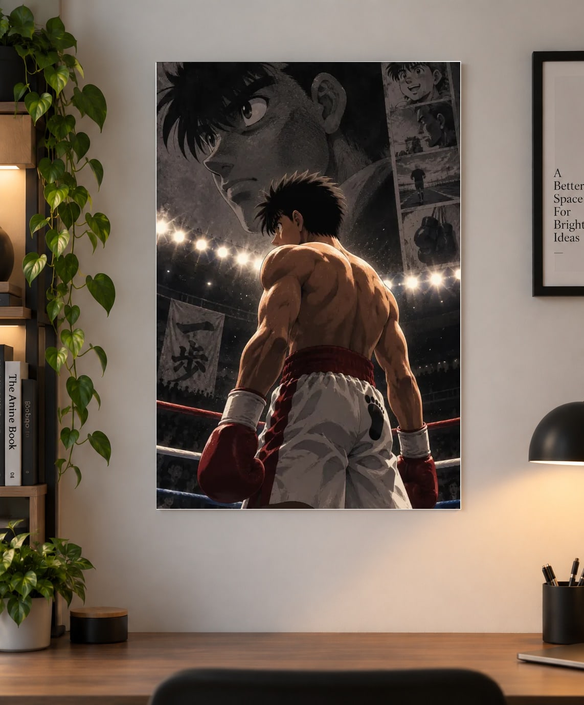 Hajime no Ippo Boxing Poster – Ippo Makunouchi Fight Night Manga Art