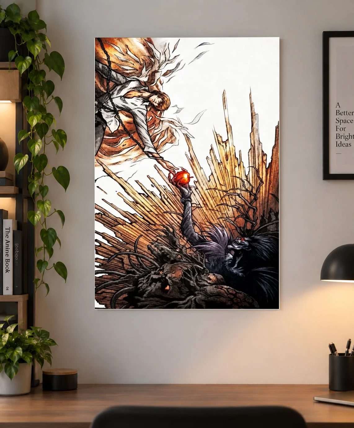Light Yagami & Ryuk – Death Note Dark Anime Poster | Shinra