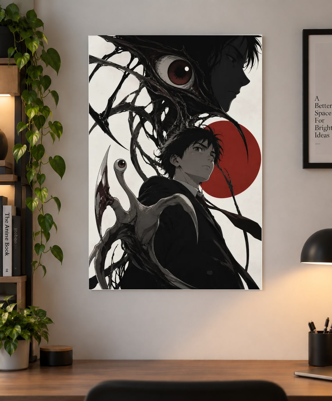 Parasyte Shinichi & Migi — Human and Parasite Anime Poster