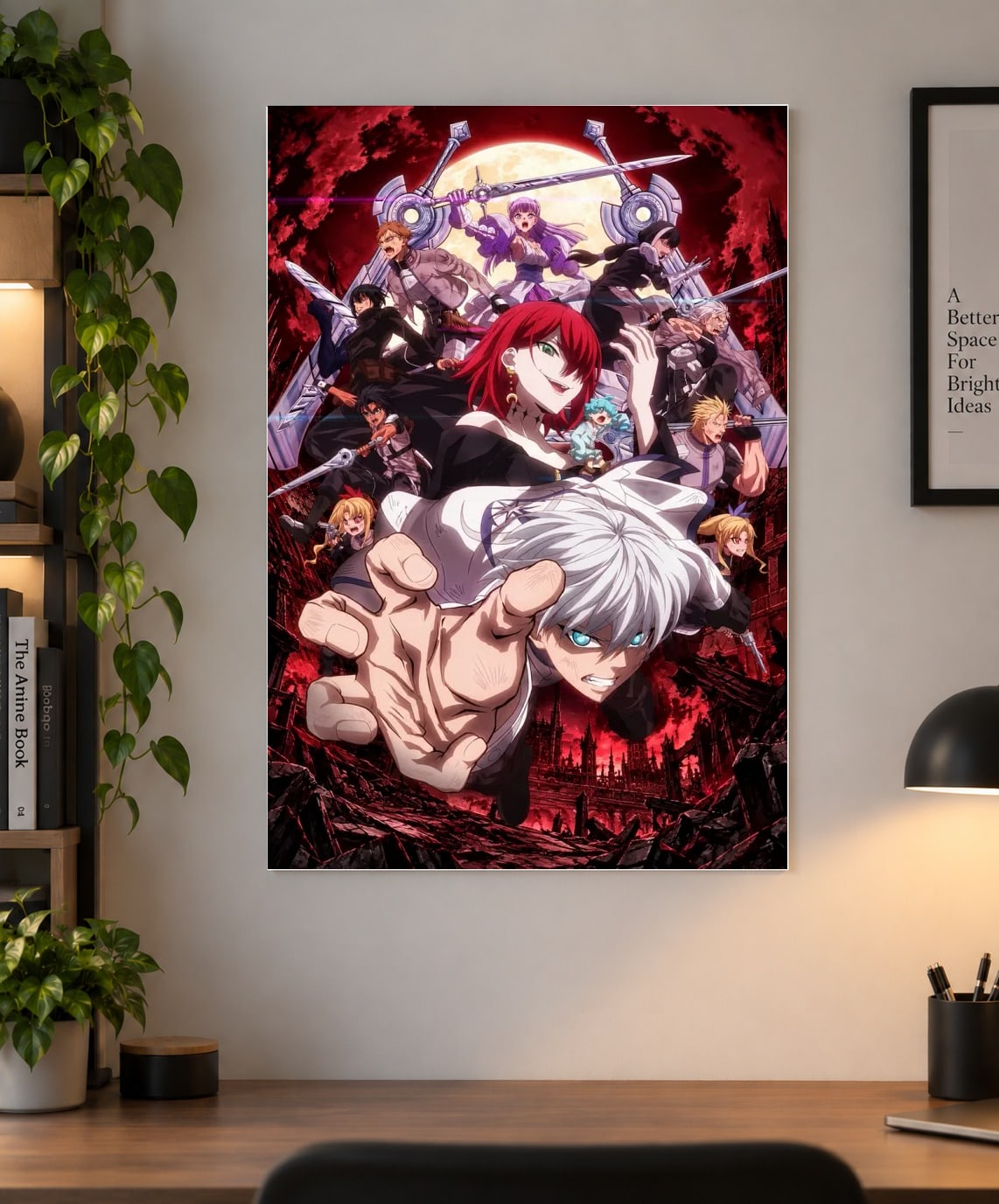 Ragna Crimson Anime Poster – Ragna & Crimson Dark Fantasy Battle Art