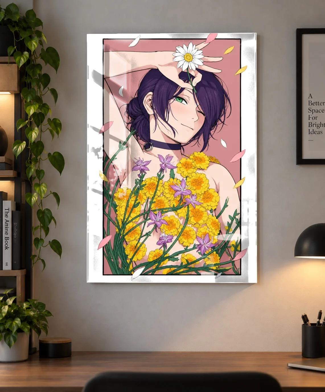 Reze Floral Anime Poster | Chainsaw Man