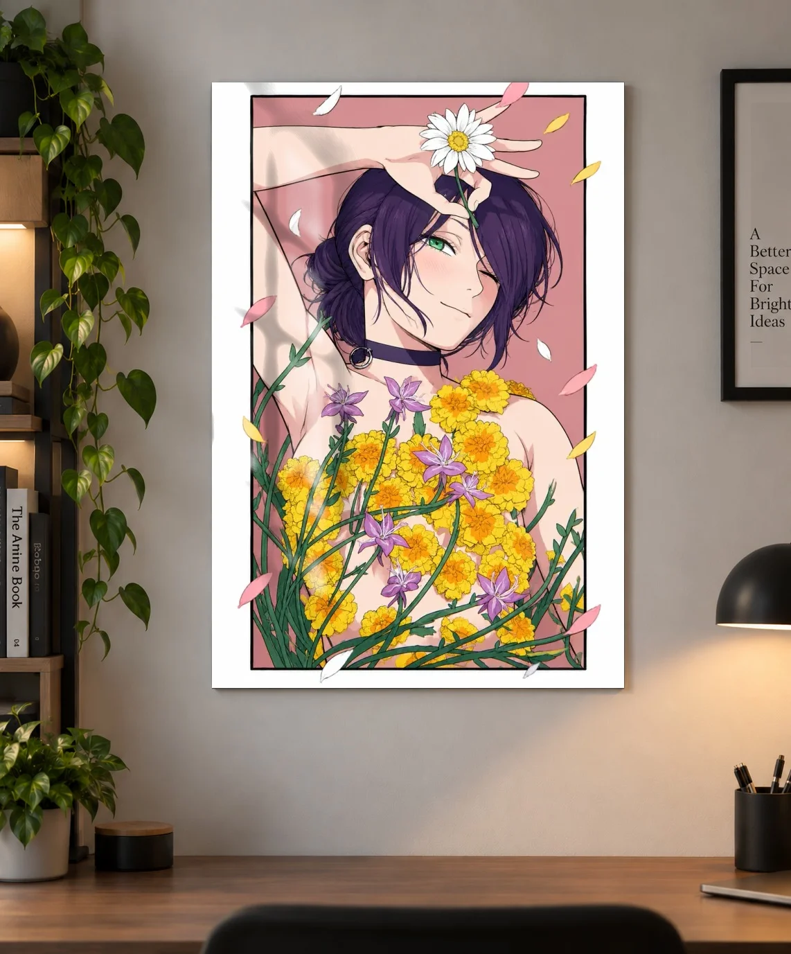 Reze Floral Anime Poster | Chainsaw Man