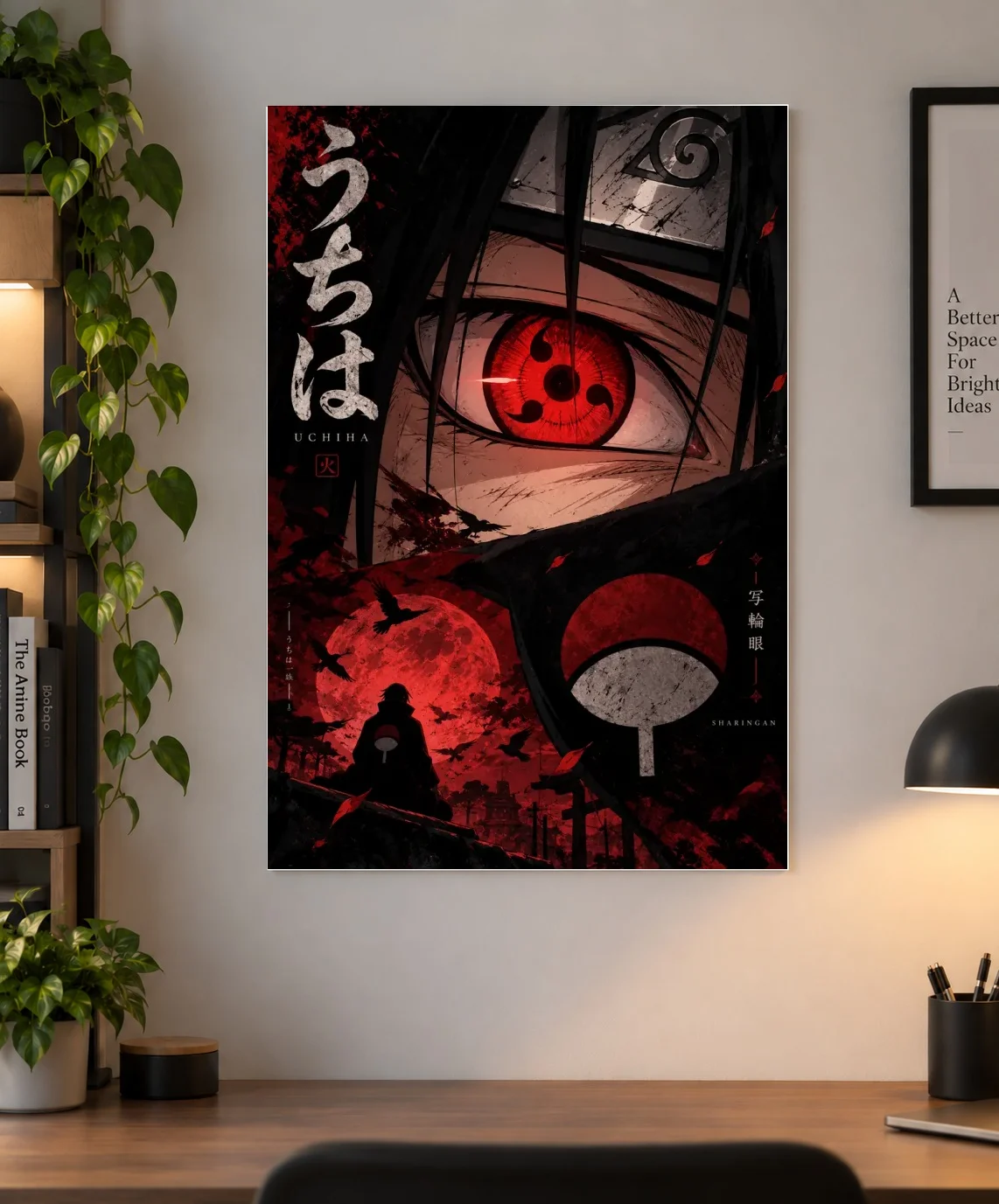 Sharingan & Uchiha Clan — Red Eye Anime Canvas Artwork