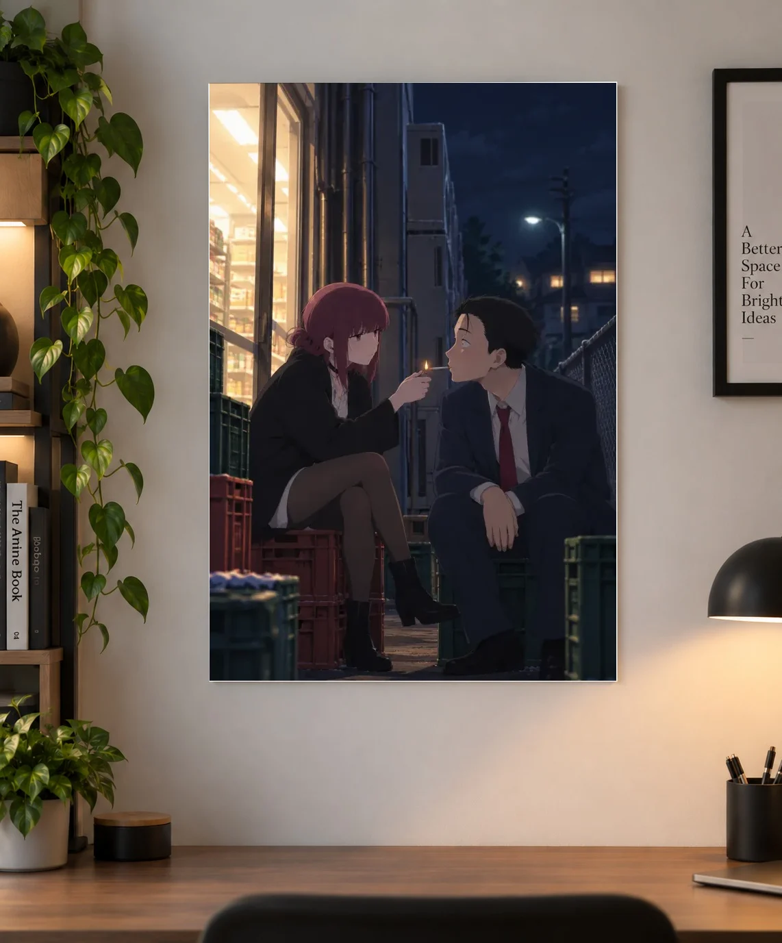 Smoking Behind the Supermarket with You Anime Poster