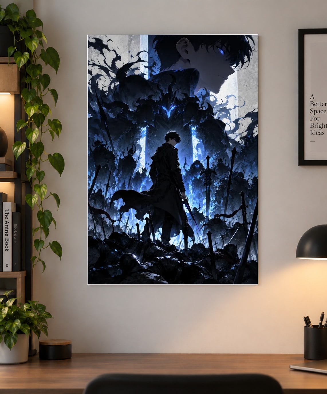 Solo Leveling Sung Jinwoo — Shadow Monarch Anime Poster