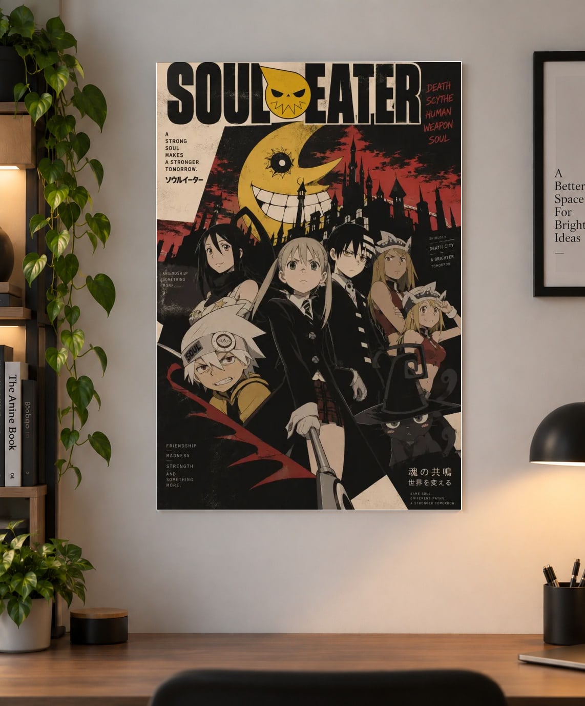Soul Eater Anime Poster – Maka, Soul & Death City Manga Art