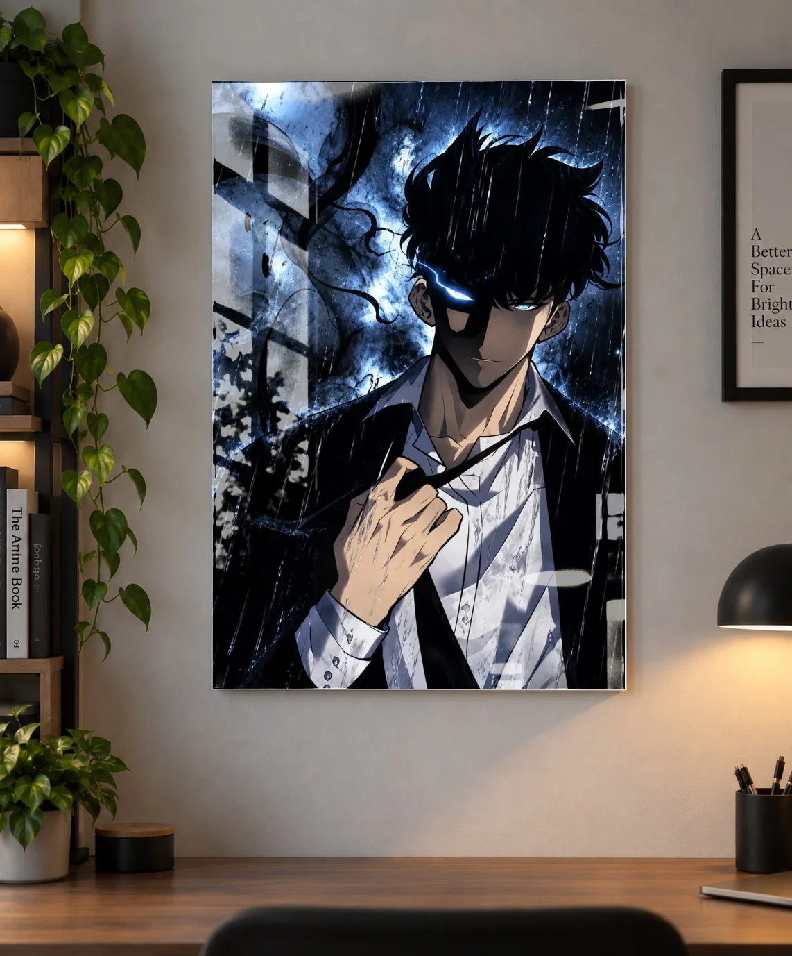 Sung Jinwoo Shadow Awakening Poster – Solo Leveling Anime Wall Art | Shinra