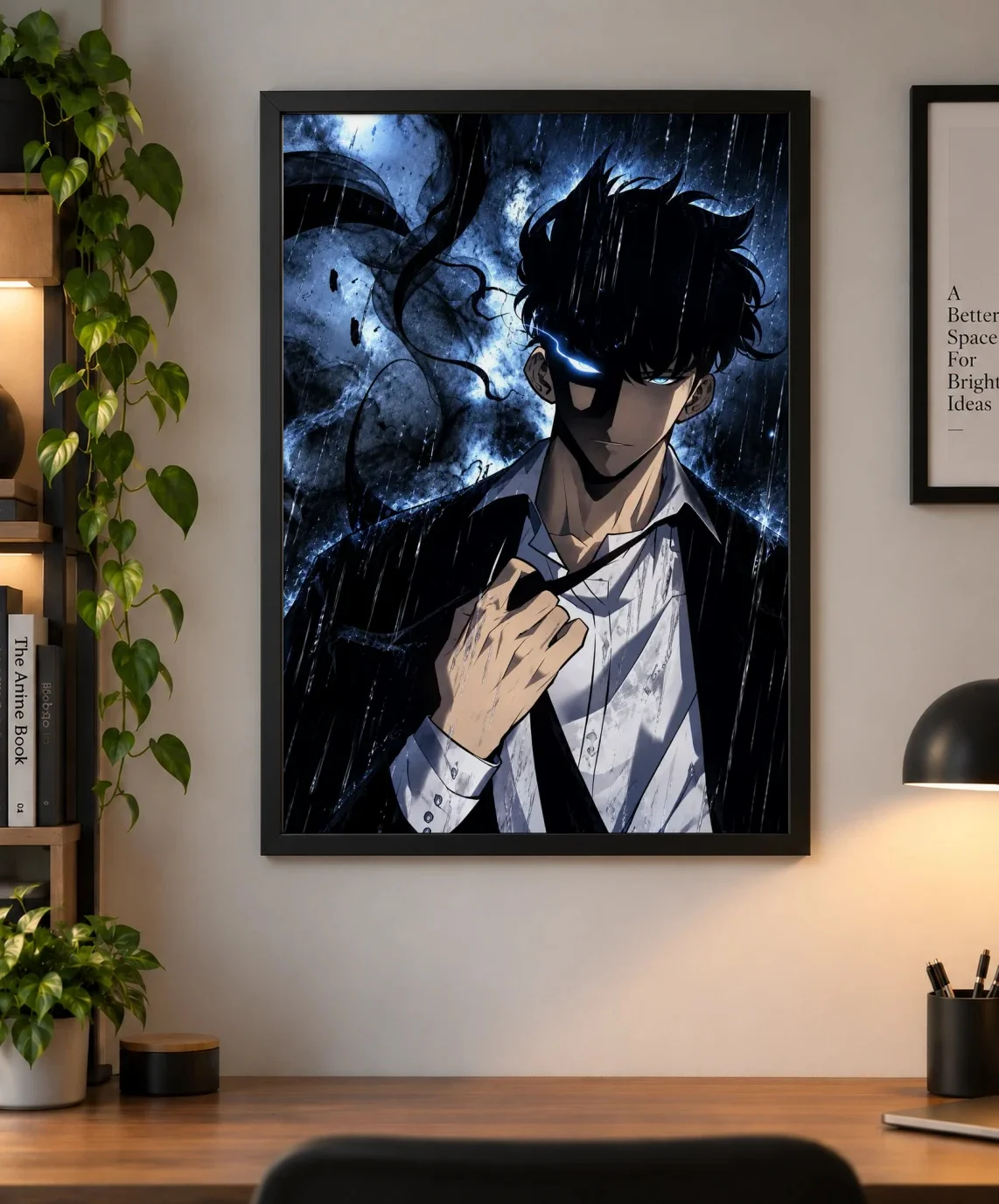 Sung Jinwoo Shadow Awakening Poster – Solo Leveling Anime Wall Art | Shinra