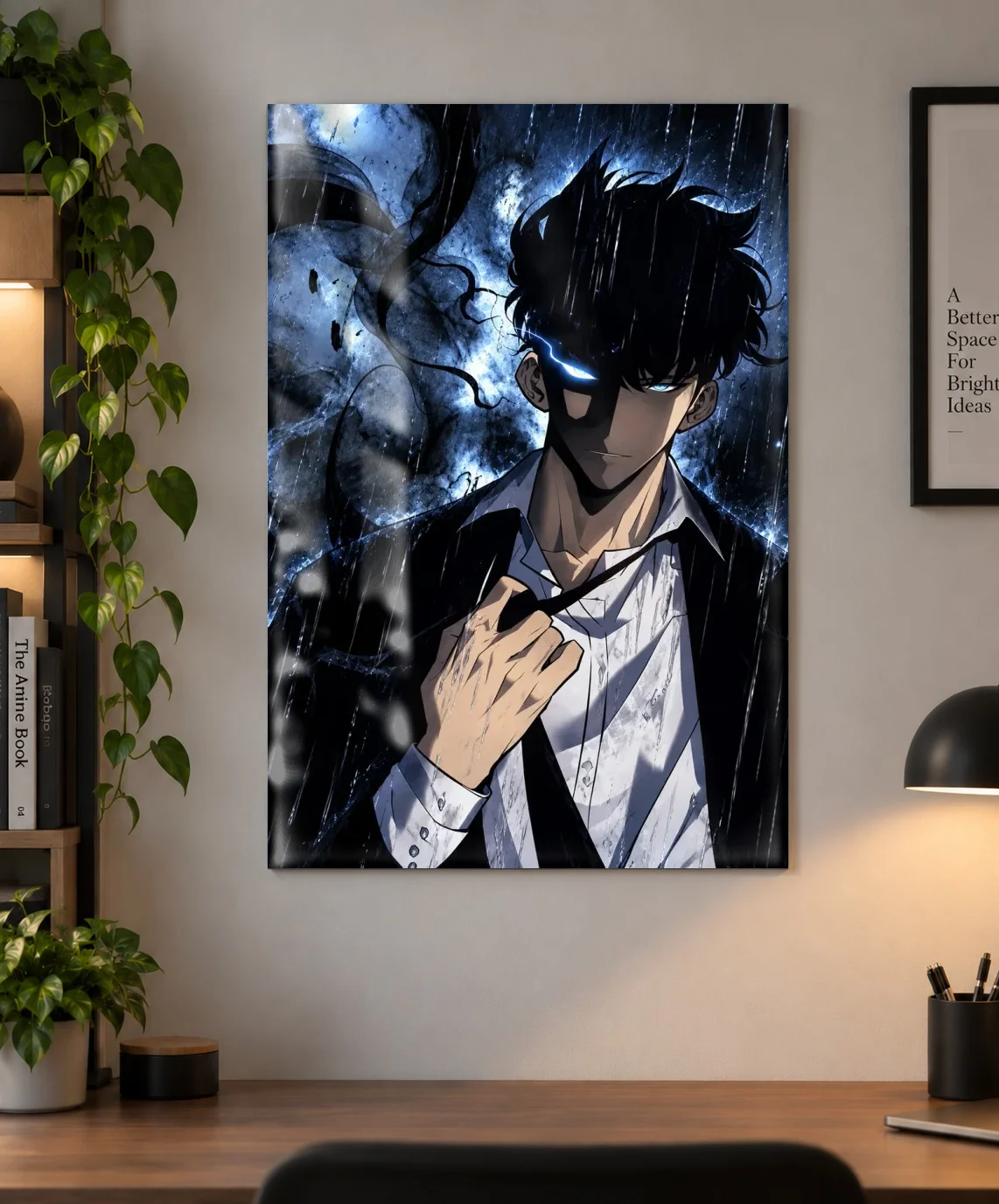 Sung Jinwoo Shadow Awakening Poster – Solo Leveling Anime Wall Art | Shinra