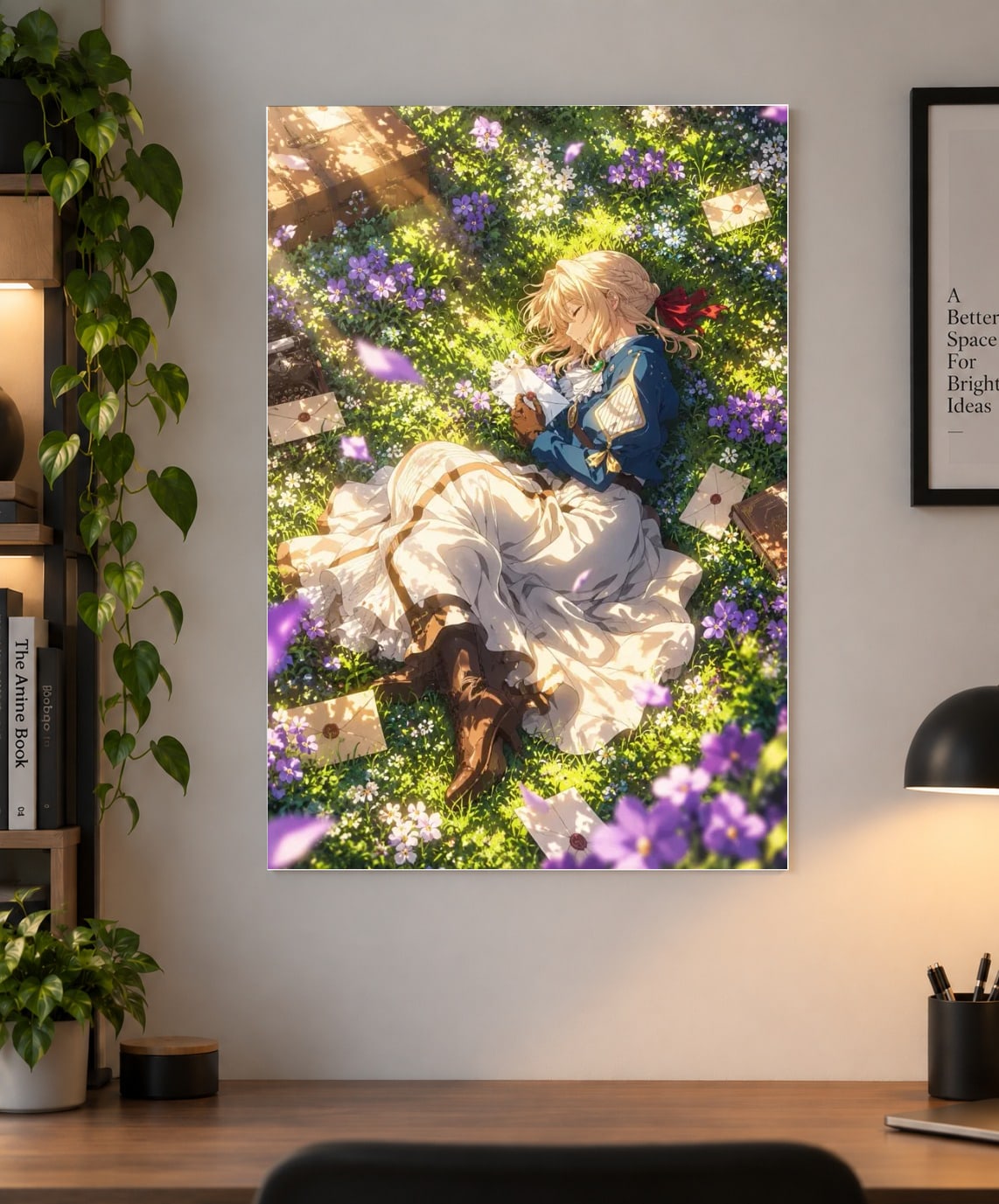 Violet Evergarden Anime Poster – Letters Among the Flowers
