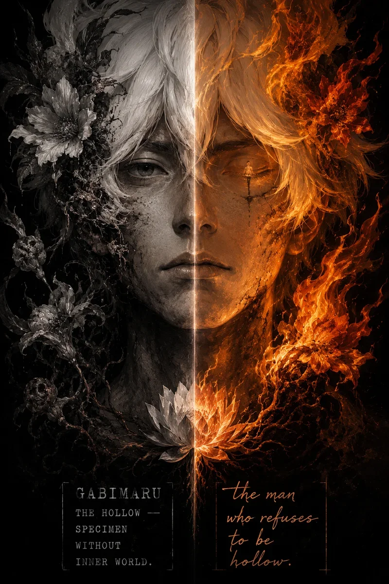 Hell's Paradise — Divided by Fire | Anime Poster on a wall, Paper Poster, 12×18
