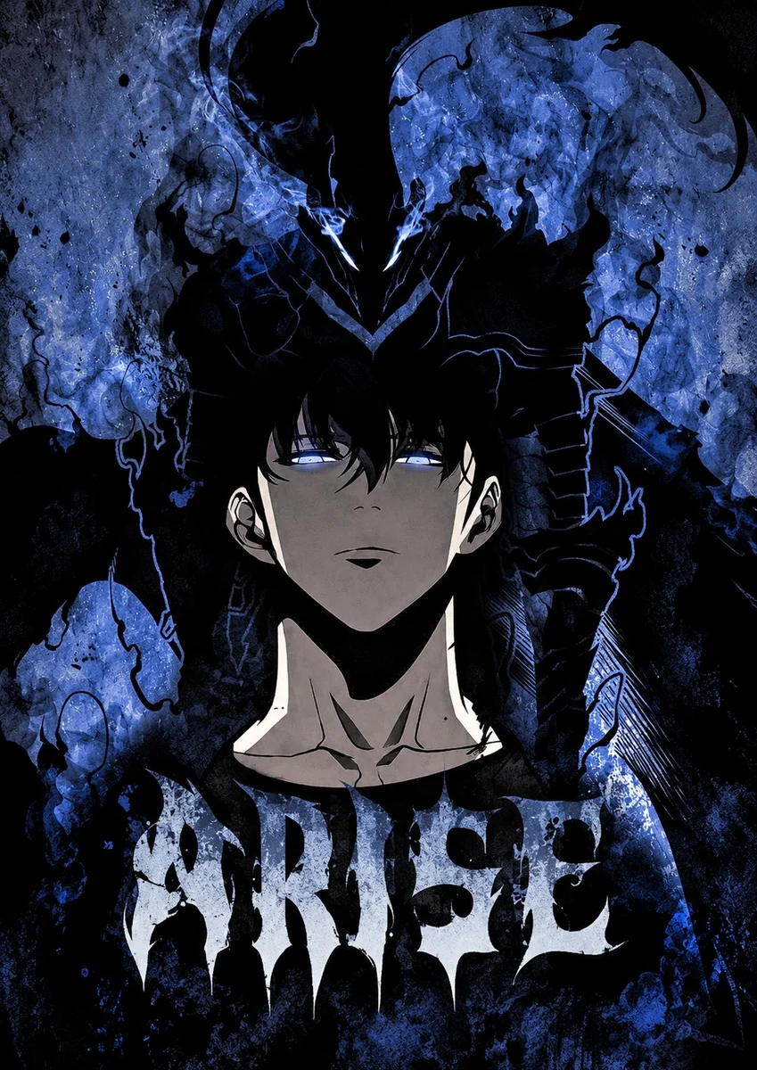 Sung Jinwoo Arise Poster – Solo Leveling Anime Wall Art