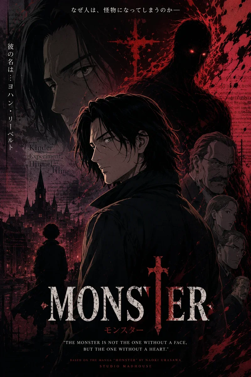 Monster: the heartless shadow within on a wall, Paper Poster, 12×18