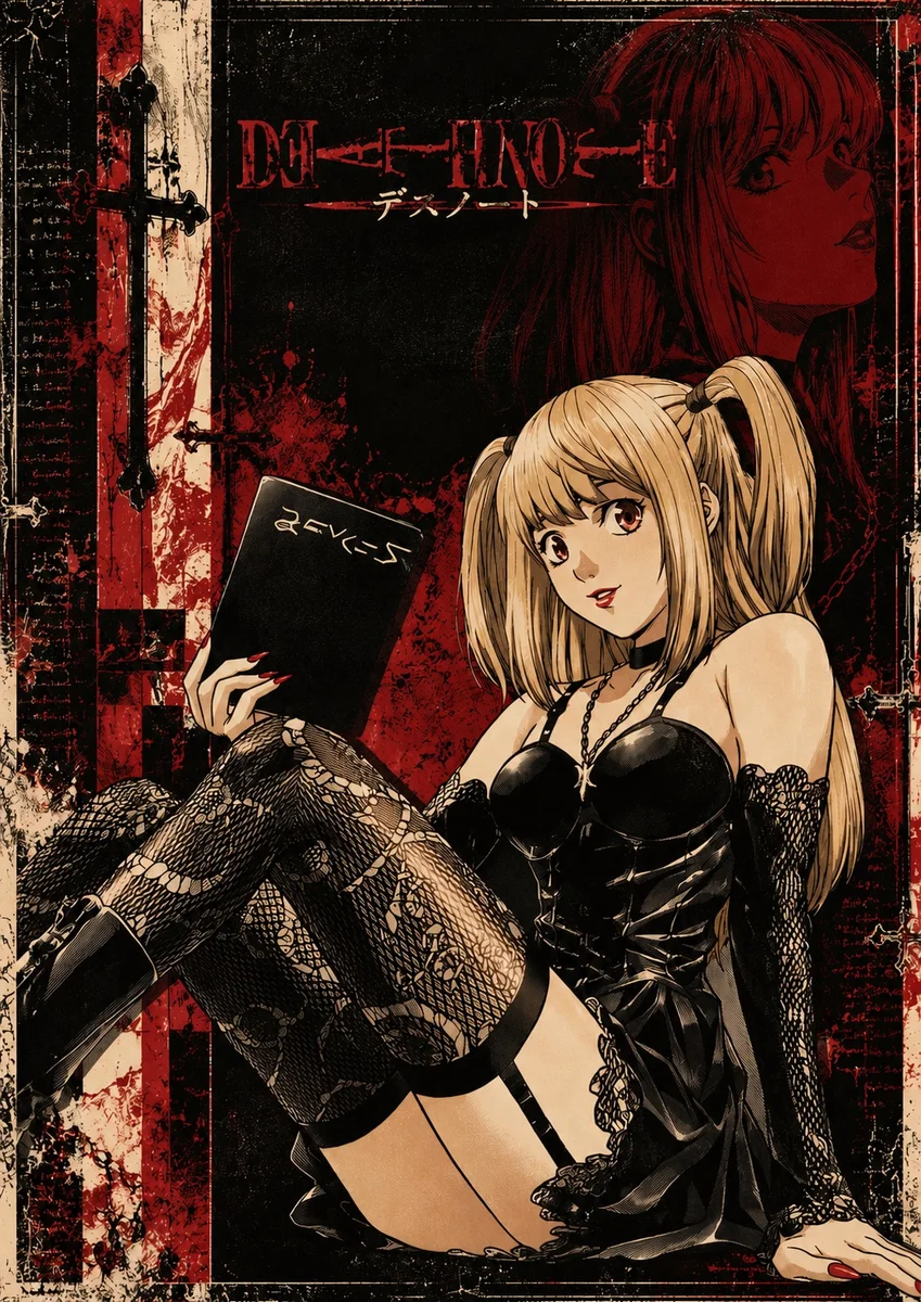 Misa Amane – Gothic Anime Poster | Death Note