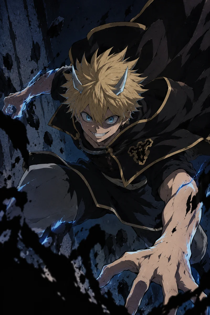 Luck Voltia Black Clover Anime Poster