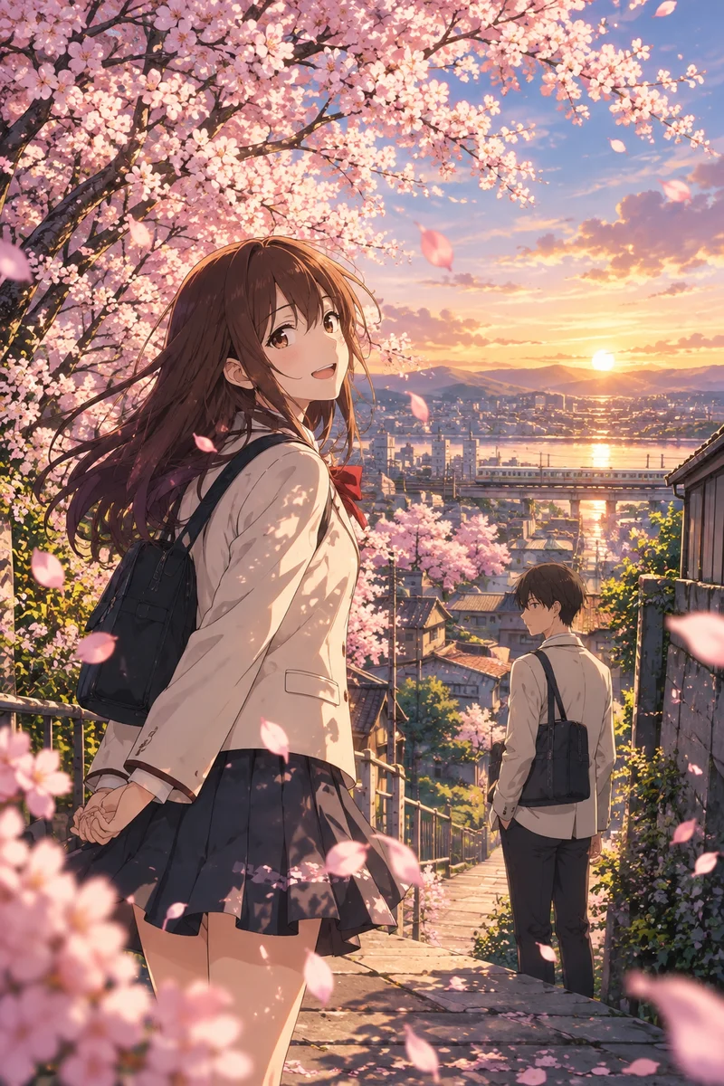 I Want to Eat Your Pancreas Anime Poster – Sakura & Spring Memories on a wall, Paper Poster, 12×18