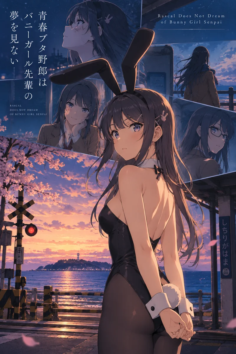 Rascal Does Not Dream of Bunny Girl Senpai on a wall, Paper Poster, 12×18