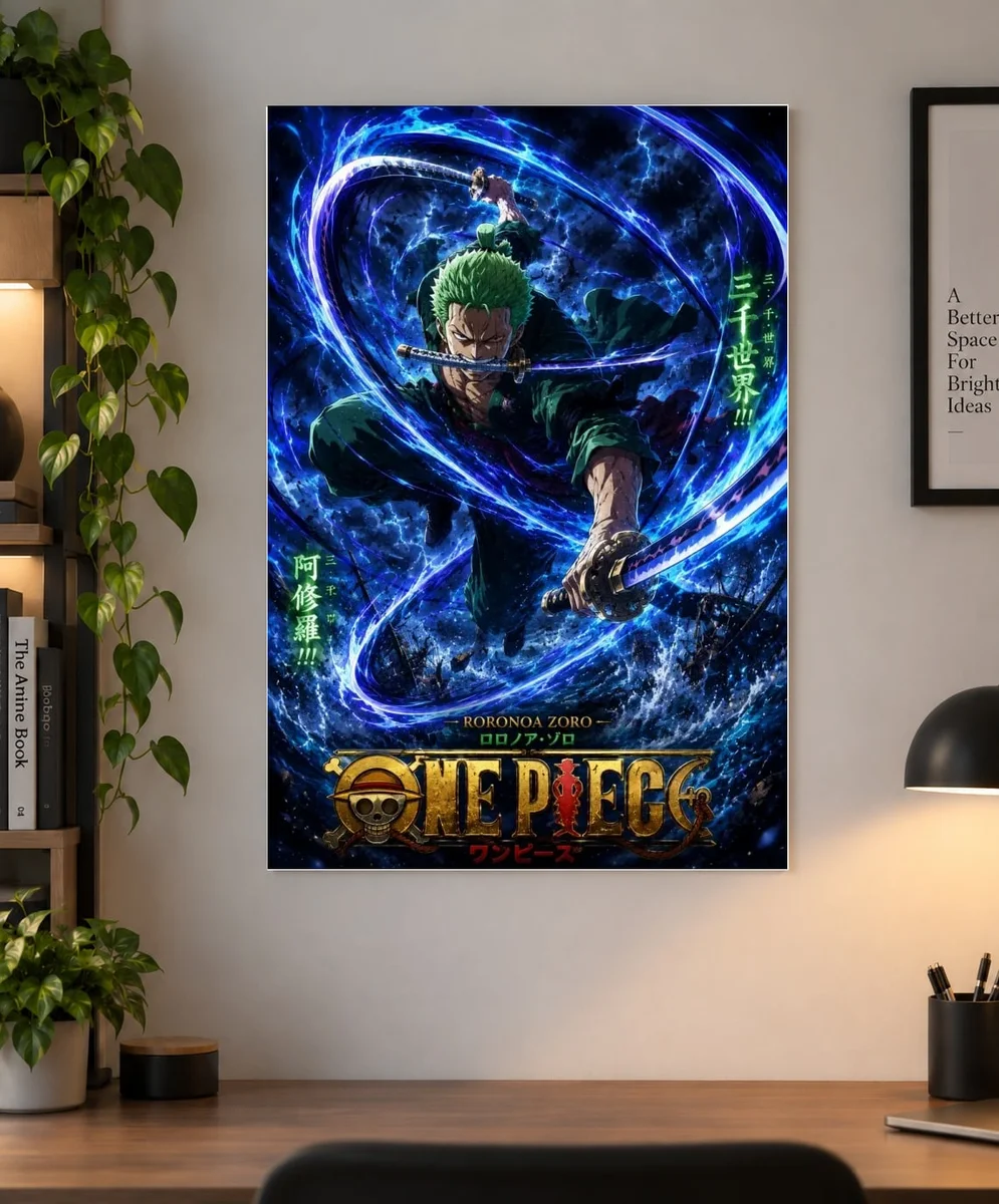 Roronoa Zoro — Stormy Showdown | One Piece Poster