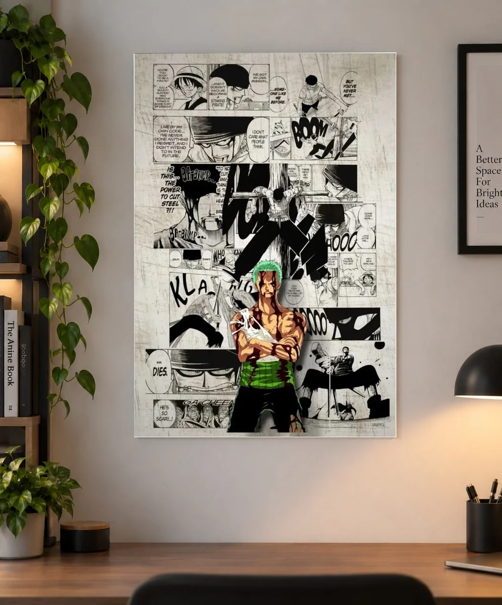 Roronoa Zoro One Piece Poster – Anime Wall Art | Zoro Room Decor