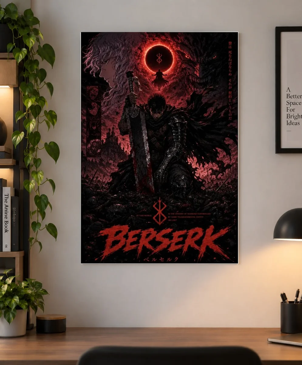 Guts — Blood-Red Eclipse | Berserk Poster