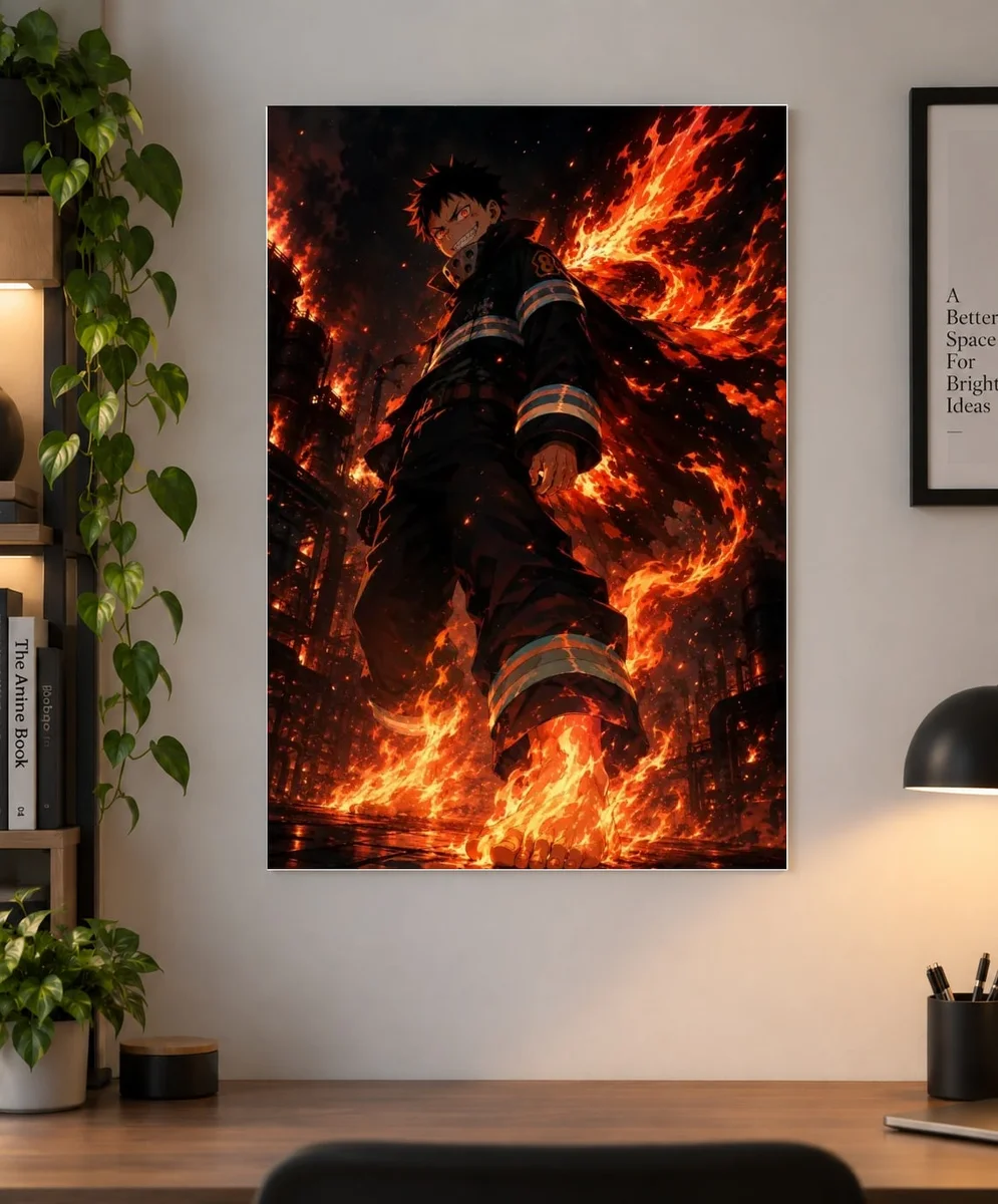 Shinra Kusakabe Fire Force Anime Poster – Devil’s Footprints