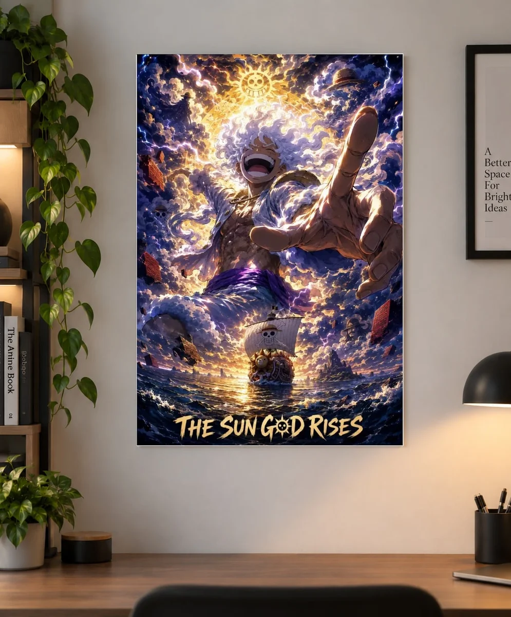 Luffy (Gear 5) — Sun God Nika | One Piece Poster