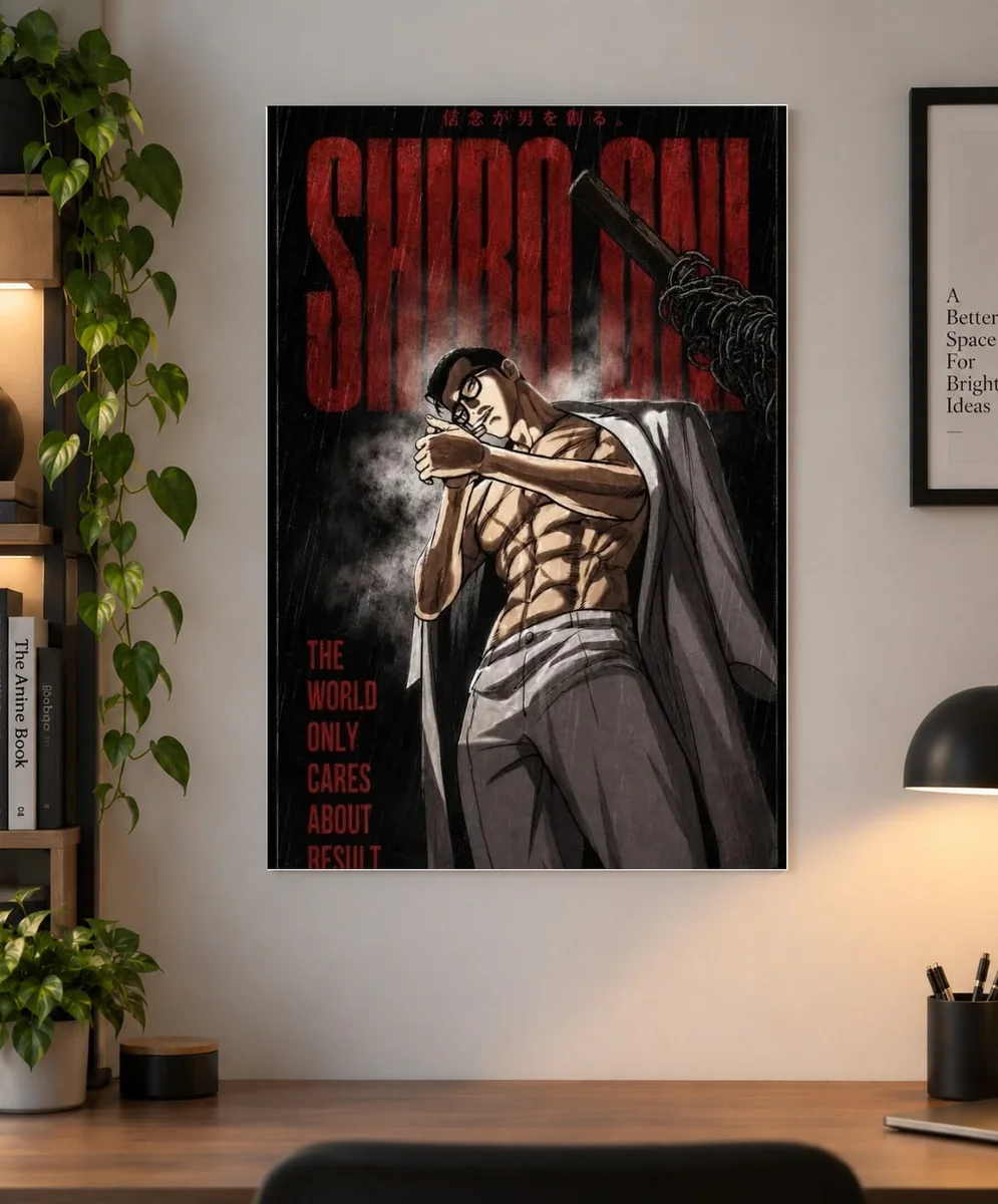 Gun Park Lookism Poster – DG Anime Wall Art | Dark Webtoon