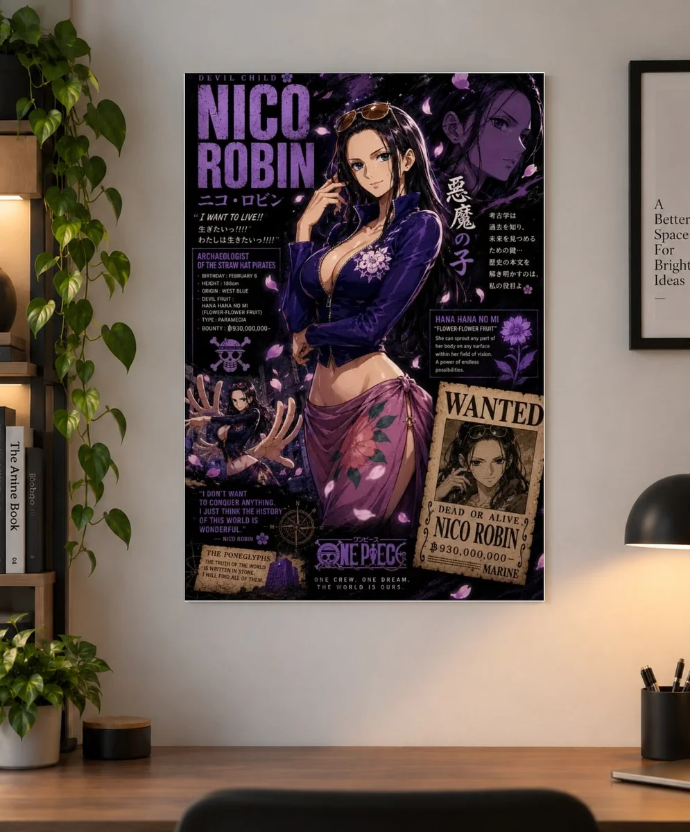 Nico Robin — Devil Child Wanted | One Piece Poster