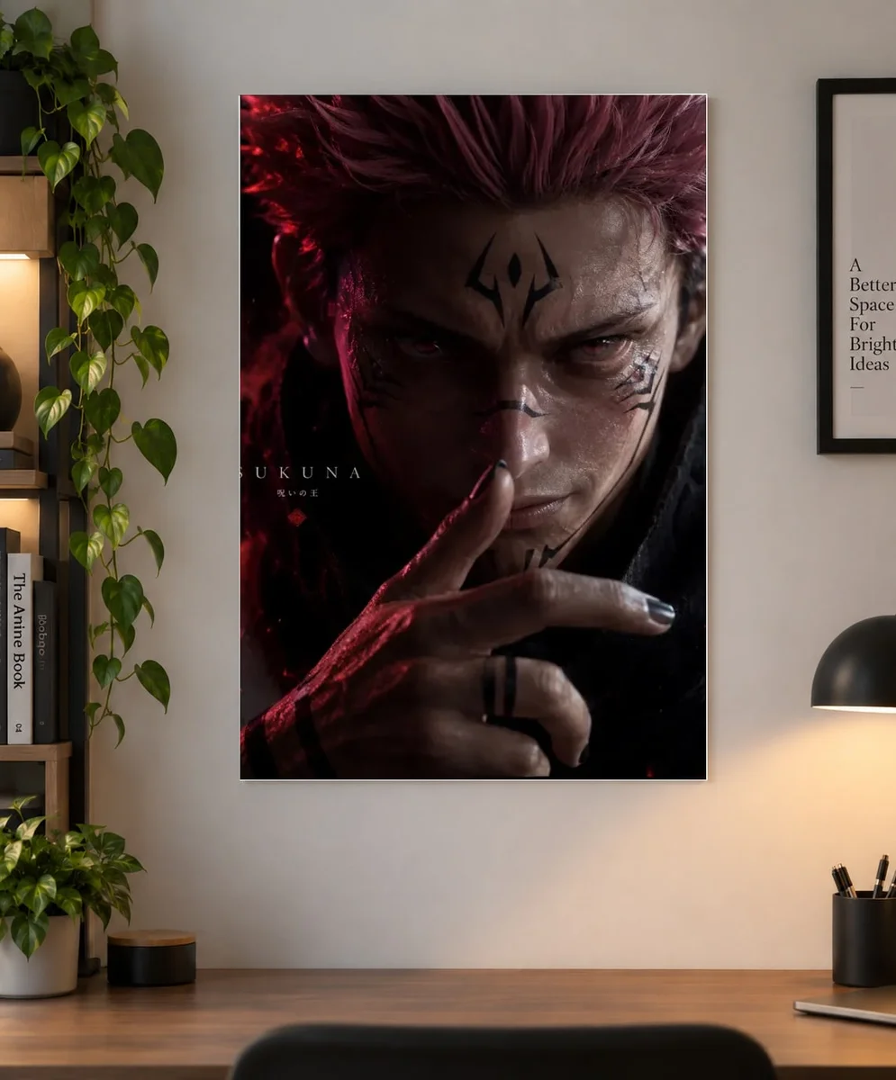 Ryomen Sukuna Jujutsu Kaisen Poster – Cinematic Anime Wall Art | Sukuna Decor