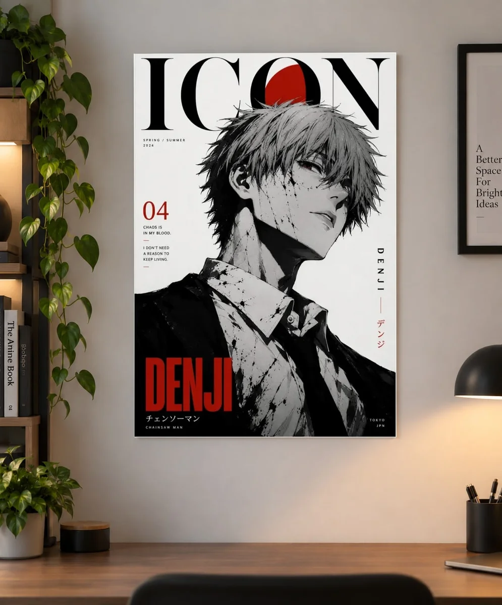 Denji Chainsaw Man Poster – Anime Wall Art