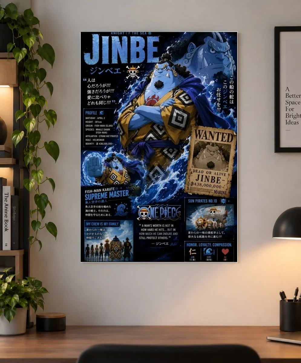 Jinbe — Knight of the Sea | One Piece Poster